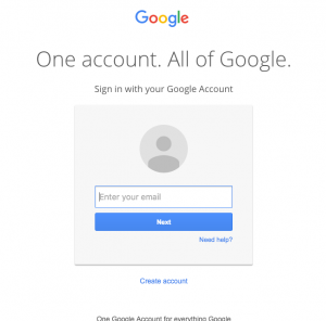 Google Accounts Sign-In Page